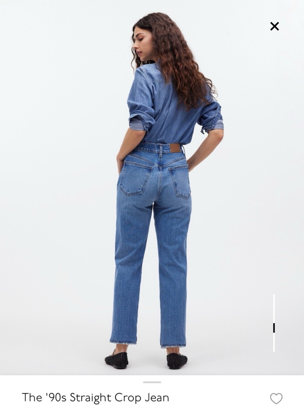 Madewell The '90s Straight Crop Jean